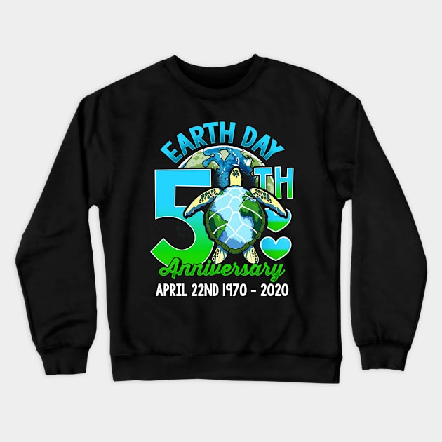 50th Earth Day Environment Protection Climate Change Design Crewneck Sweatshirt by Dr_Squirrel